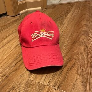 Budweiser Red Cap with Embroidered Logo